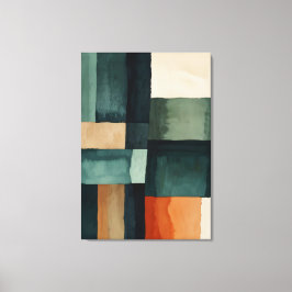 Abstracte blokken canvas afdruk