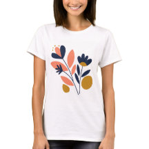 Abstracte Blossom Chic T-shirt