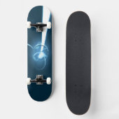 Abstracte Blue Earth-beweging Skateboard (Voorkant)