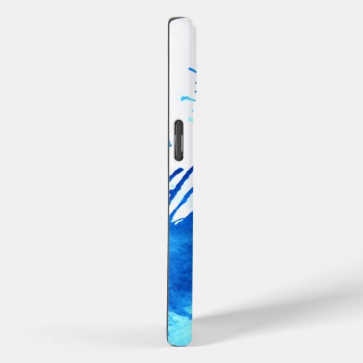 Abstracte Blue Waterverf Splash Case-Mate iPhone Case (Achterkant / Rechts)