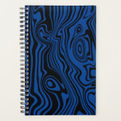 Abstracte Blue Waves Planner - Kies kleur (Voorkant)