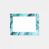 Abstracte Blues Stylish Trendy Post-it® Notes (Voorkant)
