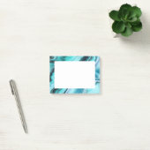 Abstracte Blues Stylish Trendy Post-it® Notes (Kantoor)