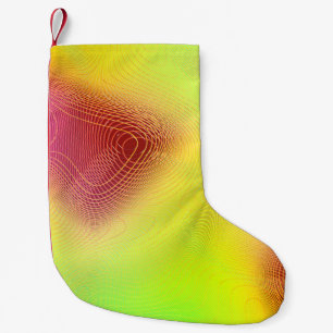 abstracte blur achtergrond. multicolored grafische kleine kerstsok