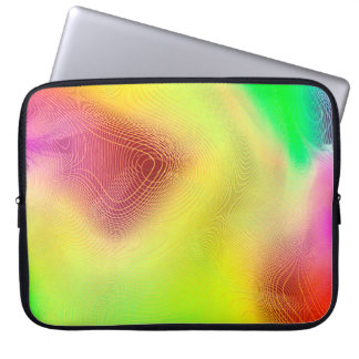 abstracte blur achtergrond. multicolored grafische laptop sleeve