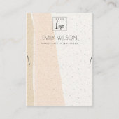 ABSTRACTE BLUSH CERAMIC WAVES KETTING DISPLAY LOGO VISITEKAARTJE (Voorkant)