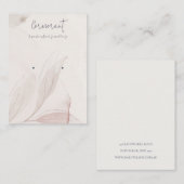 Abstracte blush Waterverf afvalhouder Visitekaartje (Voorkant / Achterkant)