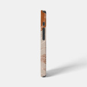 Abstracte Boho Art, Aardse Tones iPhone Hoesje (Linkerkant)