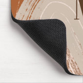 Abstracte Boho Art, Aardse Tones Muismat (Hoek)