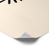 Abstracte Boho Branch Plant Art Décor Poster (Hoek)