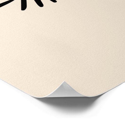 Abstracte Boho Branch Plant Art Décor Poster (Hoek)