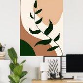 Abstracte Boho en moderne Clip Art Printable 2026 Poster (Thuiskantoor)