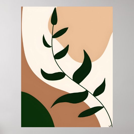 Abstracte Boho en moderne Clip Art Printable 2026 Poster (Voorkant)