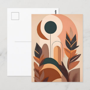Abstracte Boho en moderne Clip Art Printable Briefkaart