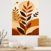 Abstracte Boho en moderne Clip Art Printable Poster (Keuken)