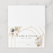 Abstracte Boho Gold Arches Wedding (Buitenkant ongevouwen)