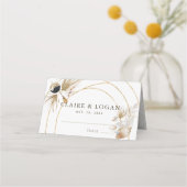 Abstracte Boho Gold Arches Wedding (Voorkant)