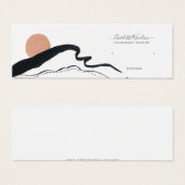 Abstracte Boho Jewelry Earring Display Card Mini Visitekaartjes (Voorkant /achterkant)