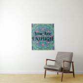 Abstracte Boho Mandala U bent voldoende bevalling Wandkleed (In situ)
