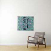 Abstracte Boho Mandala U bent voldoende bevalling Wandkleed (In Situ (horizontaal))