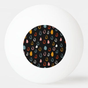 Abstracte Boho regendruppels, tribal doodle. Pingpongballen