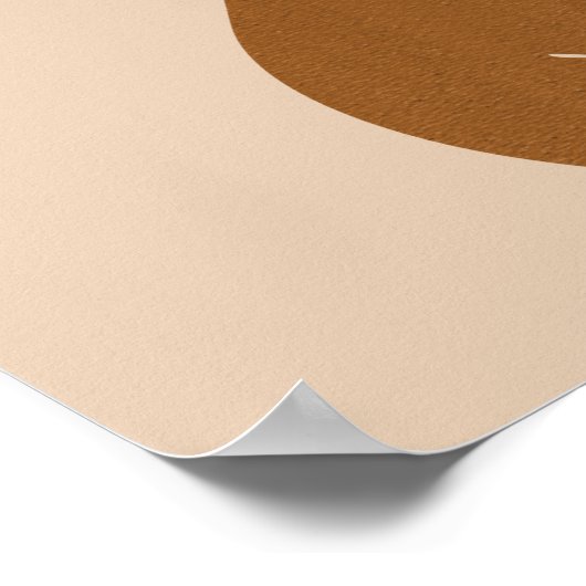 Abstracte Boho Women Illustration , Earthy Tones P Poster (Hoek)