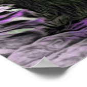 *~* Abstracte bold Celestial LION AP23 Violet Poster (Hoek)