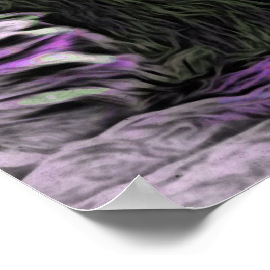 *~* Abstracte bold Celestial LION AP23 Violet Poster (Hoek)