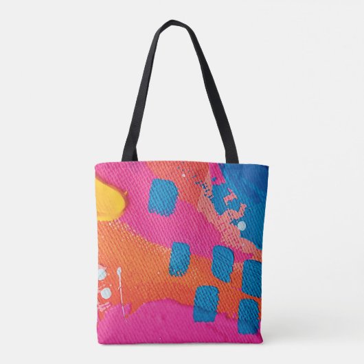 Abstracte Bold Faith Inspirerend Canvas tas (Achterkant)