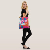 Abstracte Bold Faith Inspirerend Canvas tas (Op model)