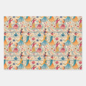 Abstracte Bollywood dansers Inpakpapier Vel (Voorkant 3)