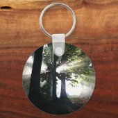 Abstracte bomen sleutelhanger (Voorkant)