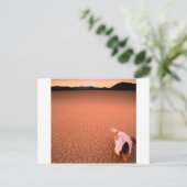 Abstracte Bone Dry Death Valley Briefkaart (Staand voorkant)