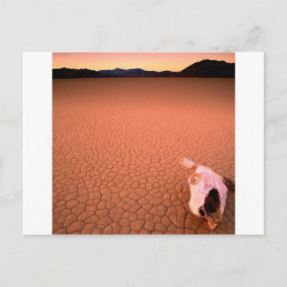 Abstracte Bone Dry Death Valley Briefkaart