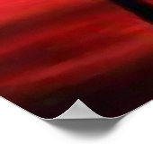 Abstracte boom en zon - Creatieve moderne kunst Poster (Hoek)