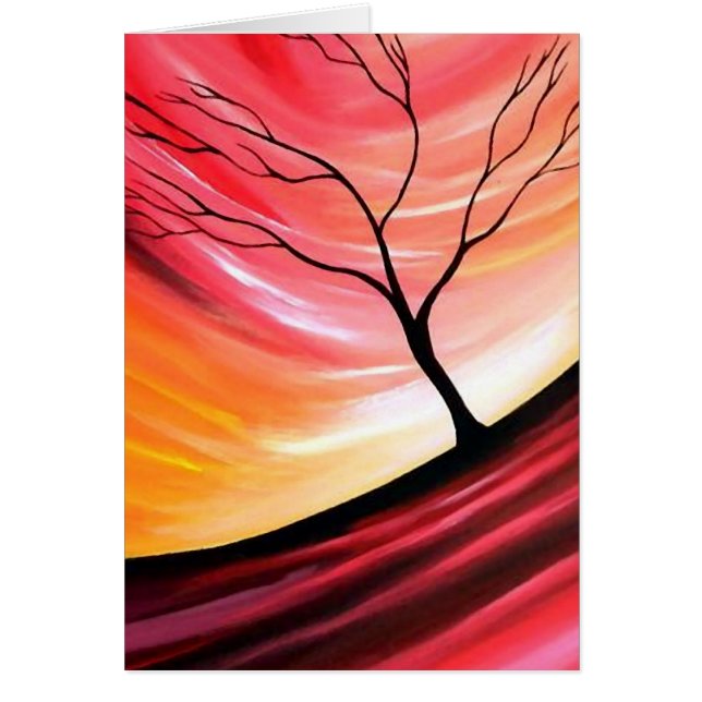 Abstracte boom - moderne kunst (Voorkant)