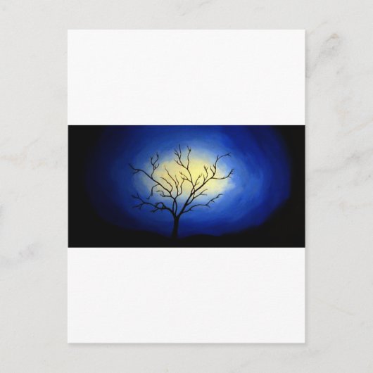 Abstracte boom - moderne kunst briefkaart (Voorkant)