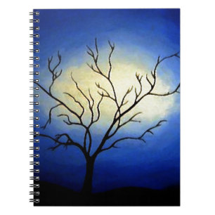 Abstracte boom - moderne kunst notitieboek