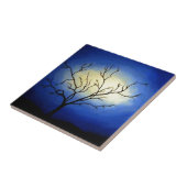 Abstracte boom - moderne kunst tegeltje (Zijkant)