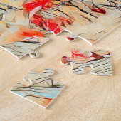 Abstracte boom Puzzle Legpuzzel (Zijkant)