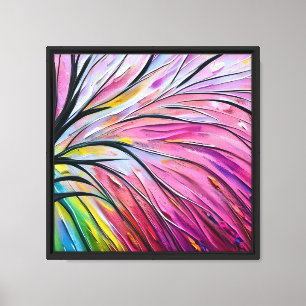Abstracte Boom Schilderij Muur Kunst Ontwerp Canvas Afdruk