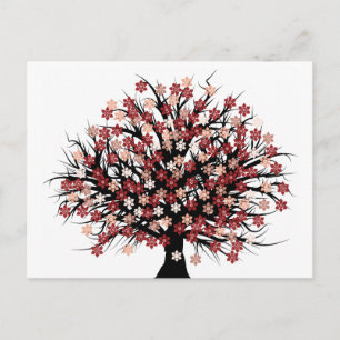 Abstracte boomgger briefkaart