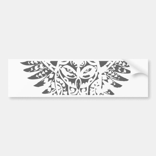 Abstracte boomkor bumpersticker (Voorkant)