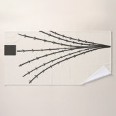 Abstracte boommaan badhanddoek (Badhanddoek)