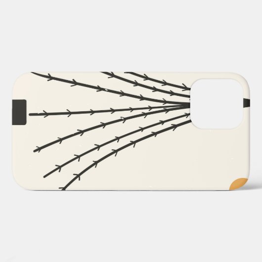 Abstracte boommaan Case-Mate iPhone case (Achterkant (horizontaal))