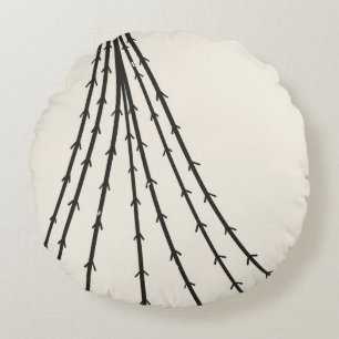 Abstracte boommaan rond kussen