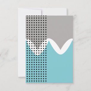 Abstracte boorbewegingen bedankkaart