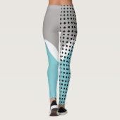 Abstracte boorbewegingen leggings (Achterkant)