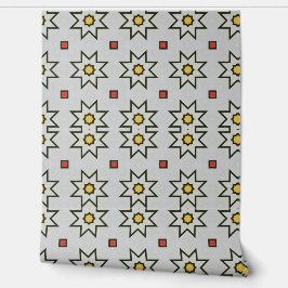 abstracte bossen en boomkunst behang