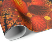 Abstracte bossen in het najaar cadeaupapier (Rol Hoek)